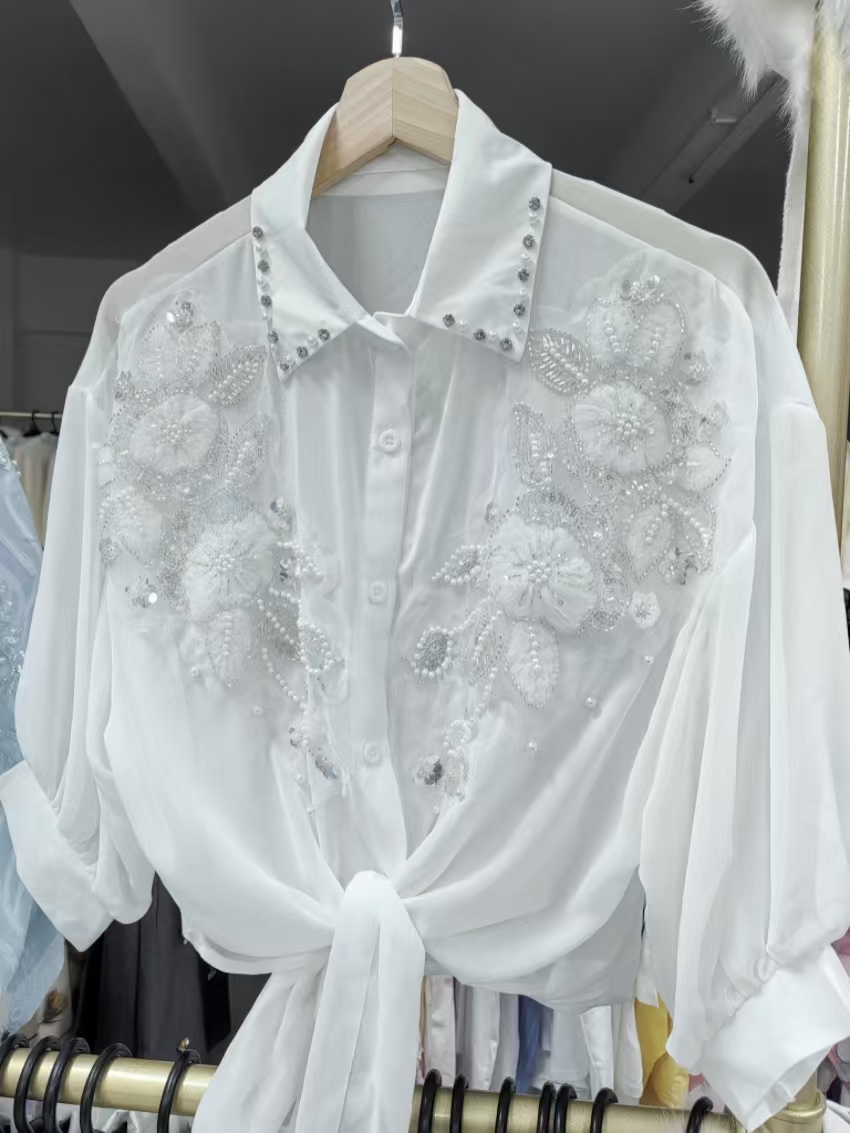 Streetwear Summer Sunscreen Bl - Embroidery Cardigan 评论和价格