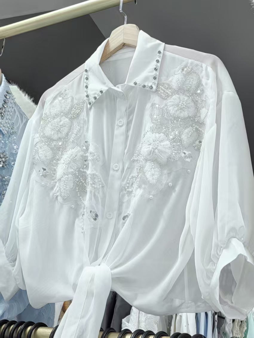 Streetwear Summer Sunscreen Bl - Embroidery Cardigan 评论和价格