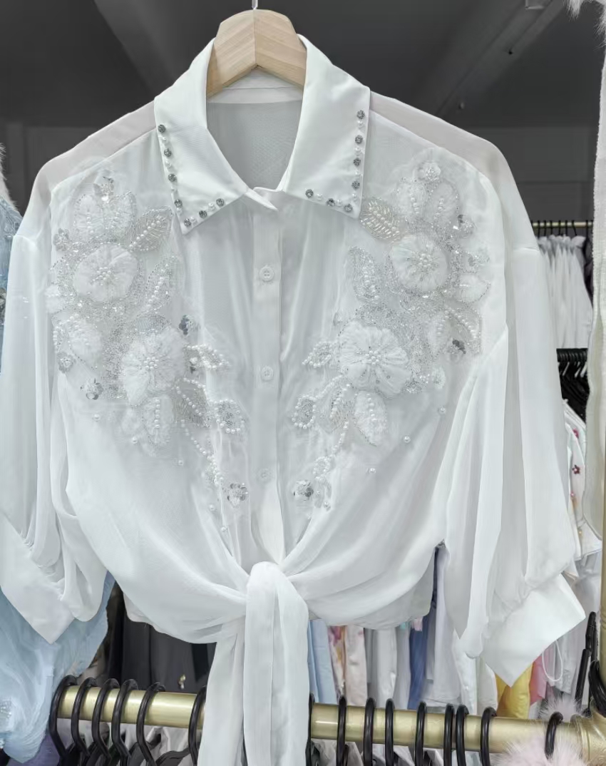 Streetwear Summer Sunscreen Bl - Embroidery Cardigan 评论和价格