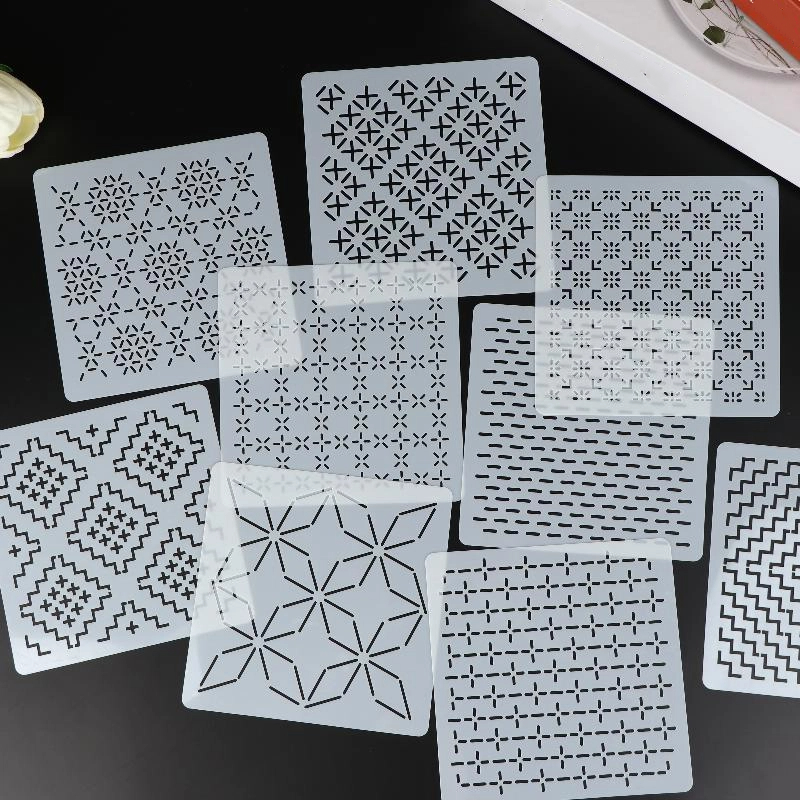 [J]9/32Pcs Sashiko Embroidery  - Embroidery Motif 评论和价格