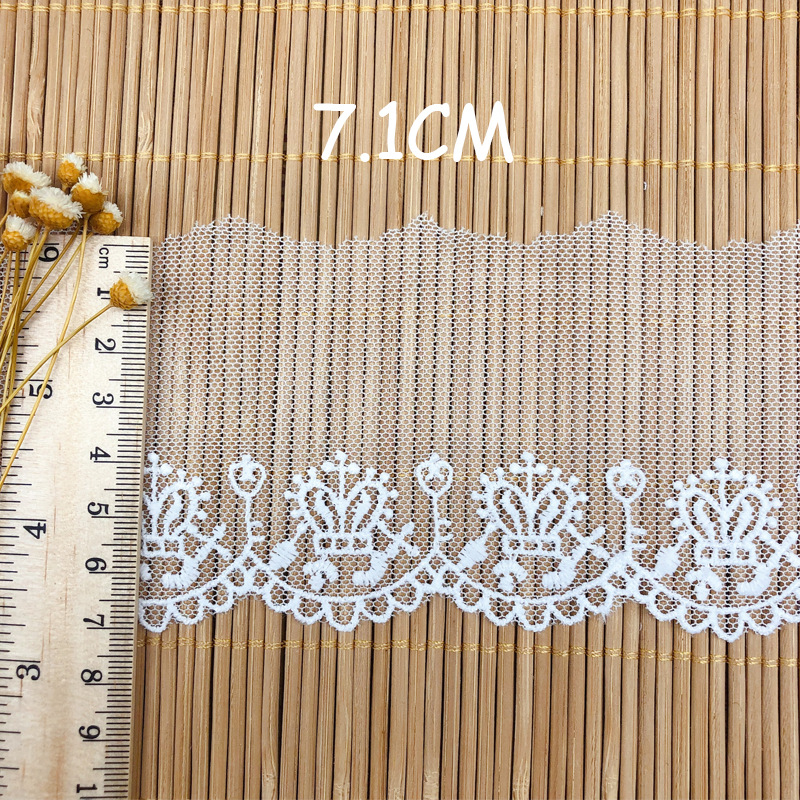 Mesh Embroidery Crown Tulle Fa - Embroidery Jersey 评论和价格