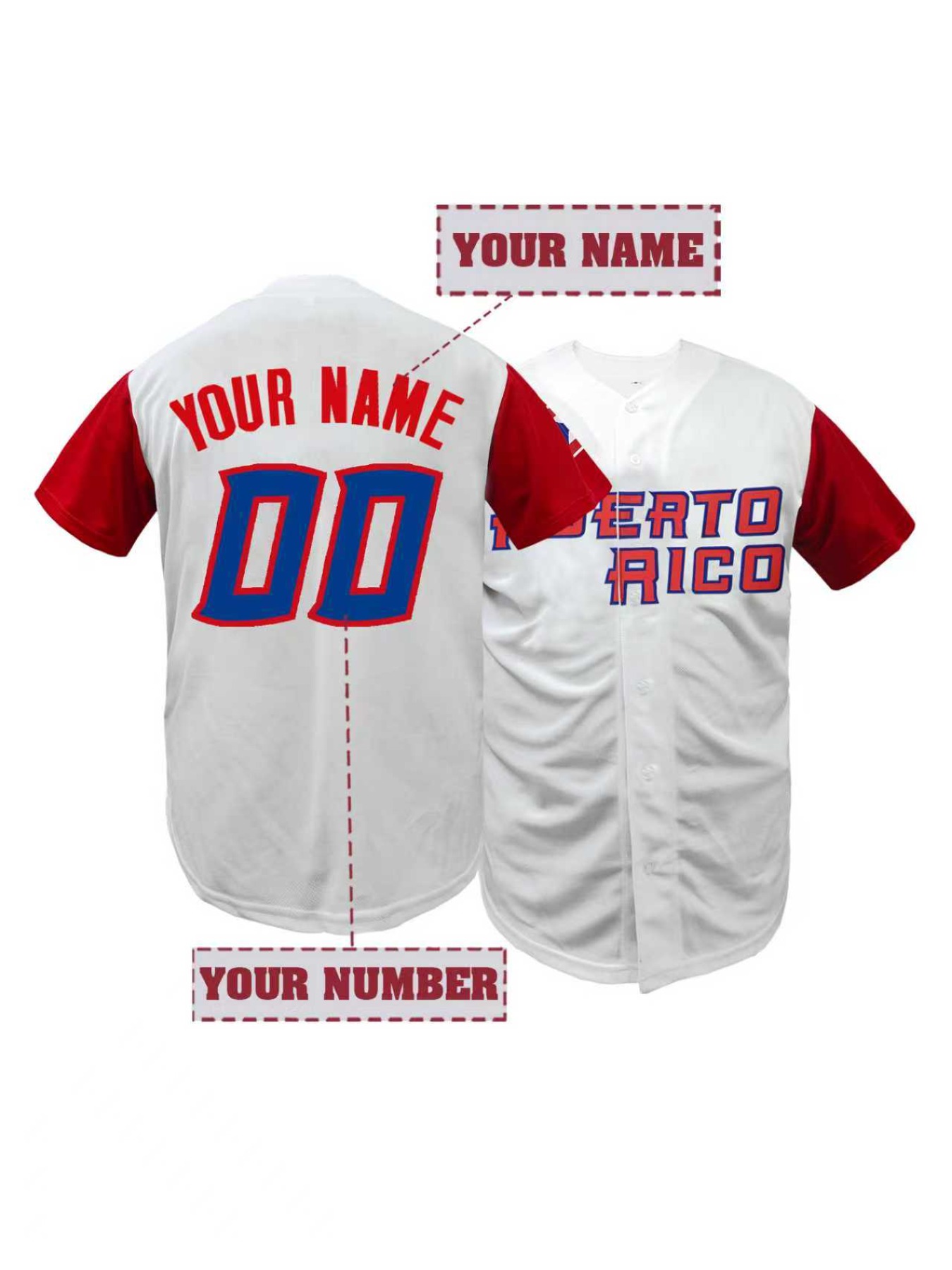 Men's Personalized Name And Nu - Embroidery Jersey 评论和价格