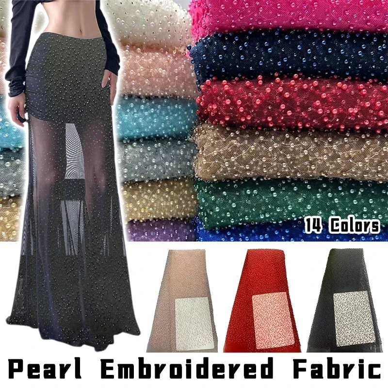 1yard Pearl Mesh Fabric Round  - Embroidery Youtube 评论和价格