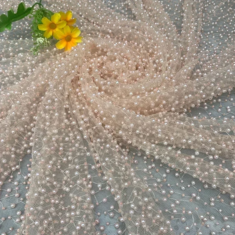 1yard Pearl Mesh Fabric Round  - Embroidery Youtube 评论和价格