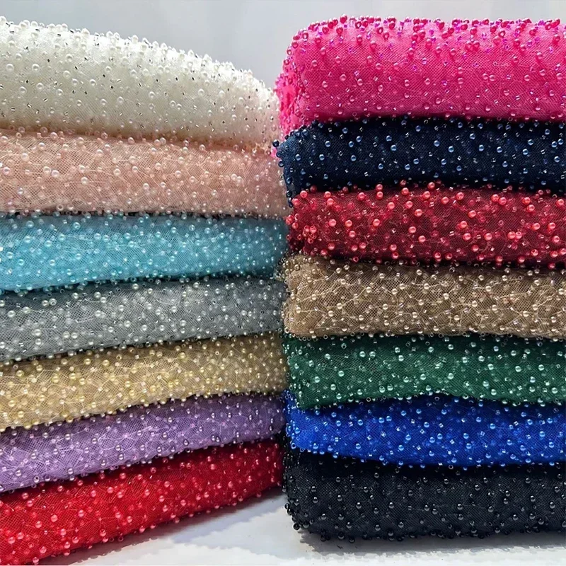 1yard Pearl Mesh Fabric Round  - Embroidery Youtube 评论和价格
