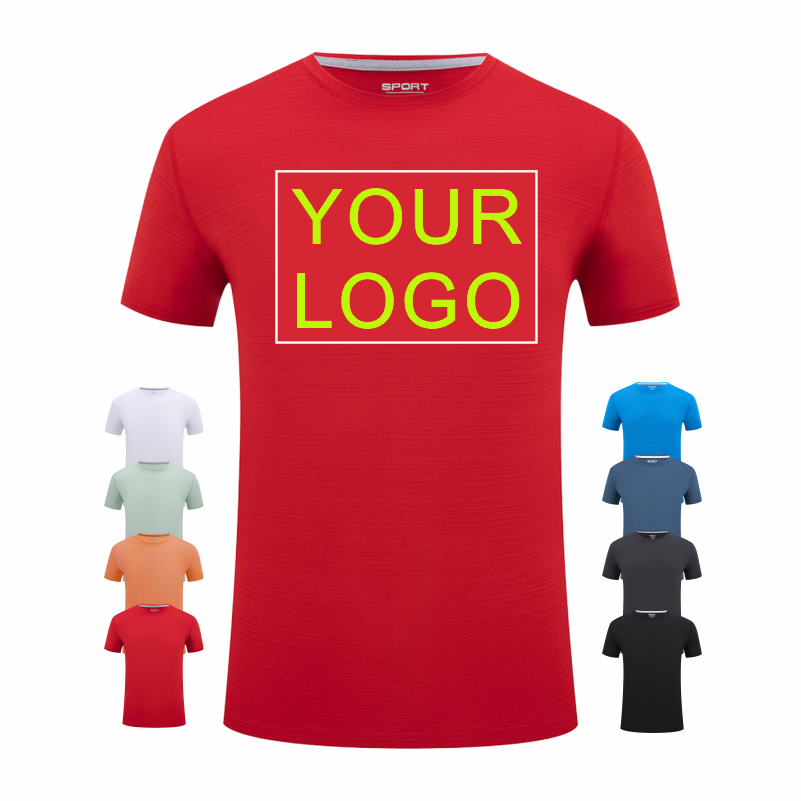 LOGO Customized Round Neck Sho - Embroidery Men Shirt 评论和价格