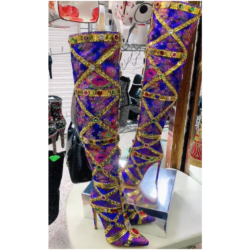 Multicolor Gemstone Gold Trim  - Embroidery Gold 评论和价格