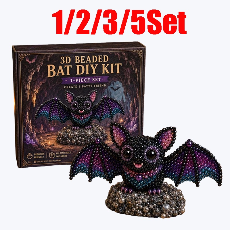 1/2/3/5Set 3D Beaded Bat Craft - Embroidery Youtube 评论和价格