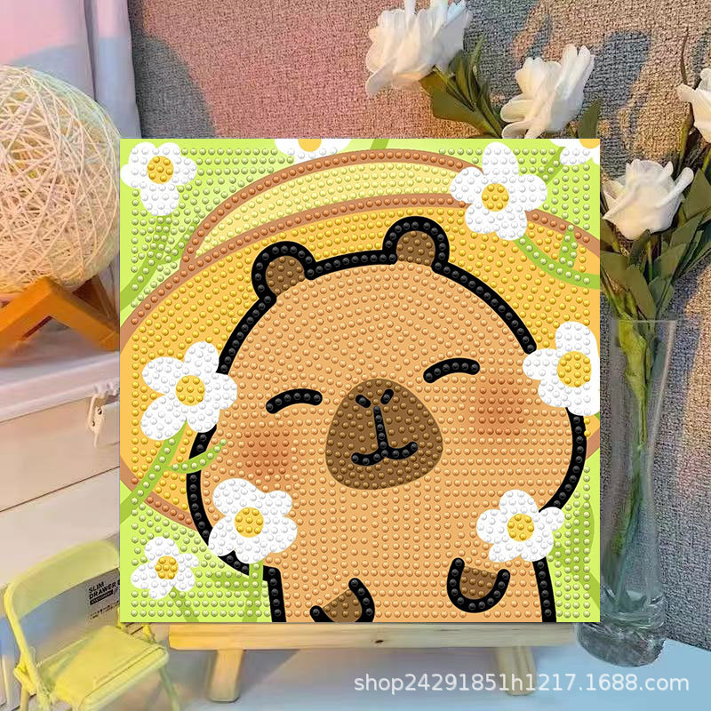 Cartoon Capibala Crystal Diamo - Embroidery Ideas 评论和价格