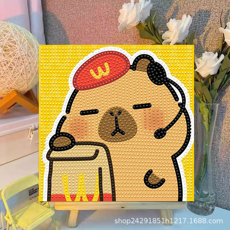 Cartoon Capibala Crystal Diamo - Embroidery Ideas 评论和价格
