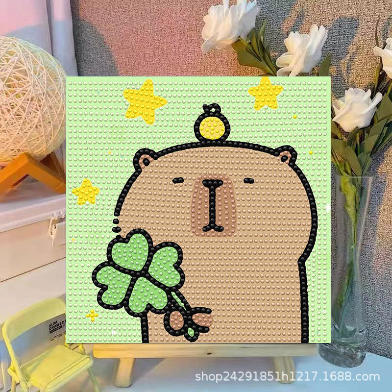 Cartoon Capibala Crystal Diamo - Embroidery Ideas 评论和价格