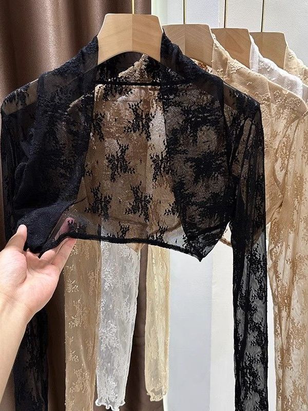 2025 New Lace Embroidery Sun P - Embroidery Cardigan 评论和价格
