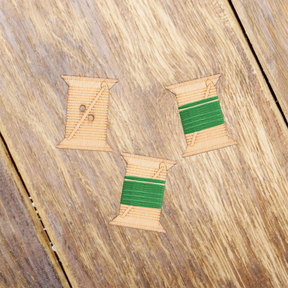 100Pcs Wooden Sewing Machine T - Embroidery Threads 评论和价格