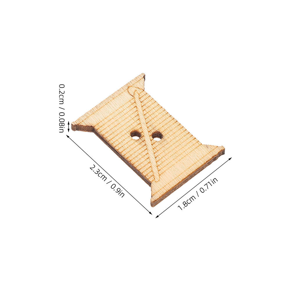 100Pcs Wooden Sewing Machine T - Embroidery Threads 评论和价格
