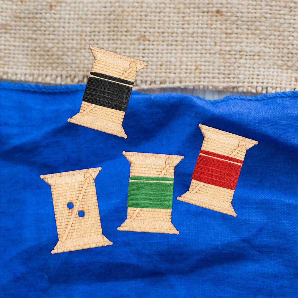 100Pcs Wooden Sewing Machine T - Embroidery Threads 评论和价格