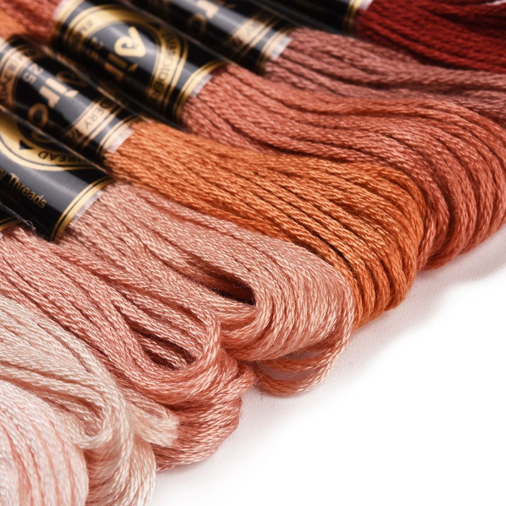 1Set 8 Skeins 0.5mm 6-Ply Poly - Embroidery Threads 评论和价格