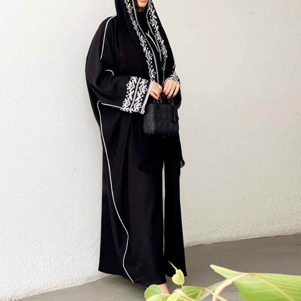 Fashion Classic Embroidered Ab - Embroidery Hijab 评论和价格