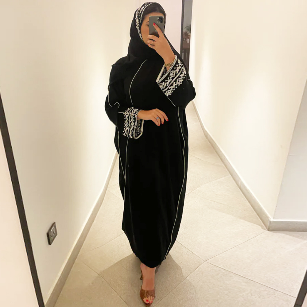 Fashion Classic Embroidered Ab - Embroidery Hijab 评论和价格