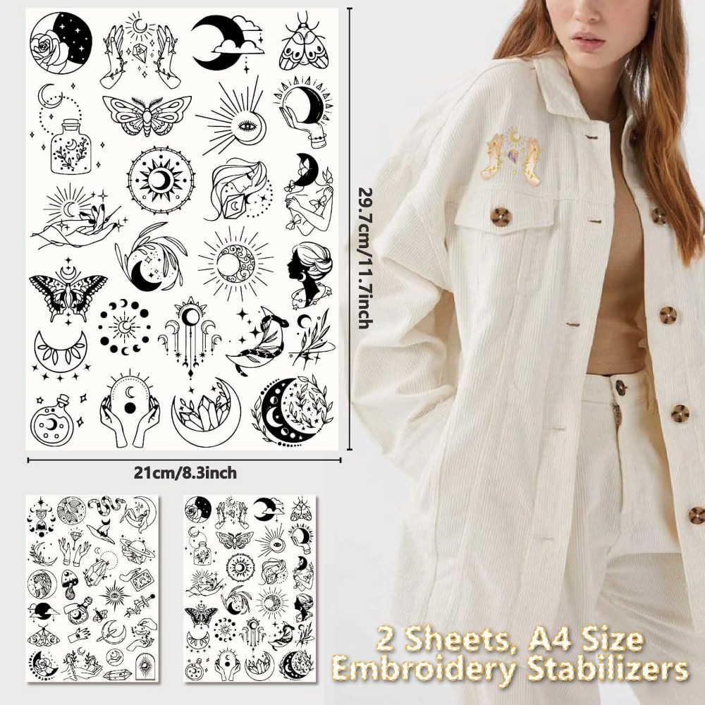 51Pcs Boho Moon Sun Water Solu - Embroidery Ideas 评论和价格