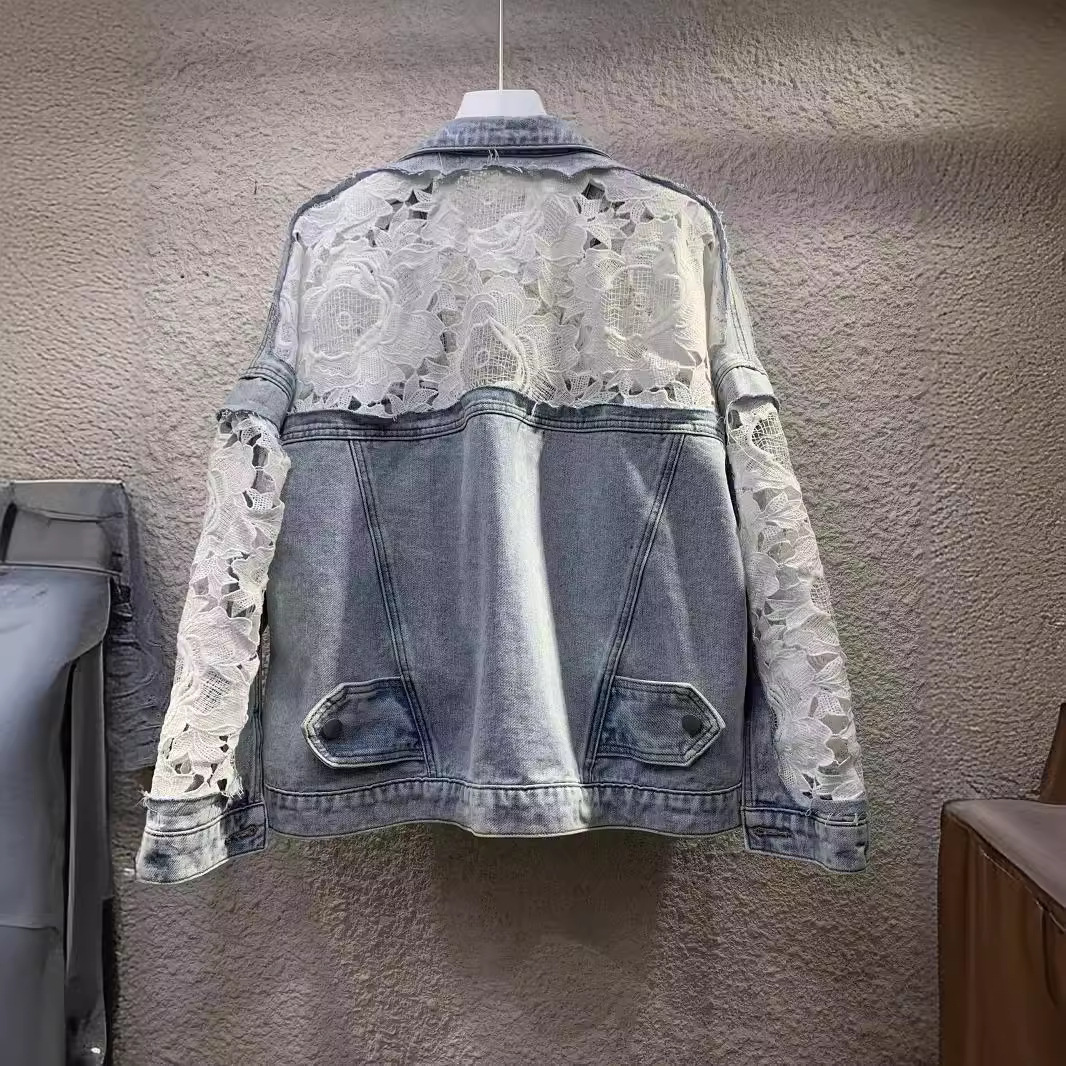 Spliced Embroidery Jacket Wome - Embroidery Cardigan 评论和价格
